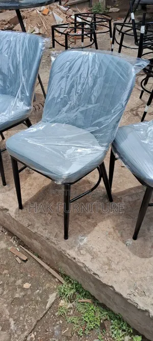 Metal X Leather Chair