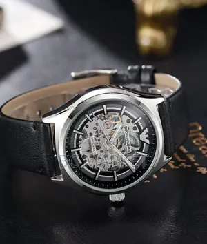 Leather Belt Automatic Luxury Watch Men's