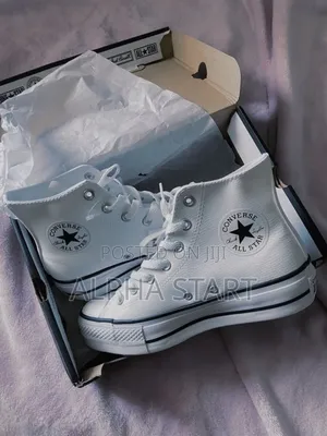 Converse All Star Black / White High Quality Shoes