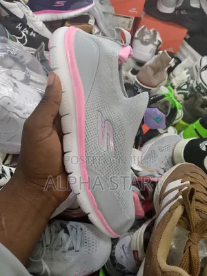 Skechers Gray / Pink High Quality Shoes for You
