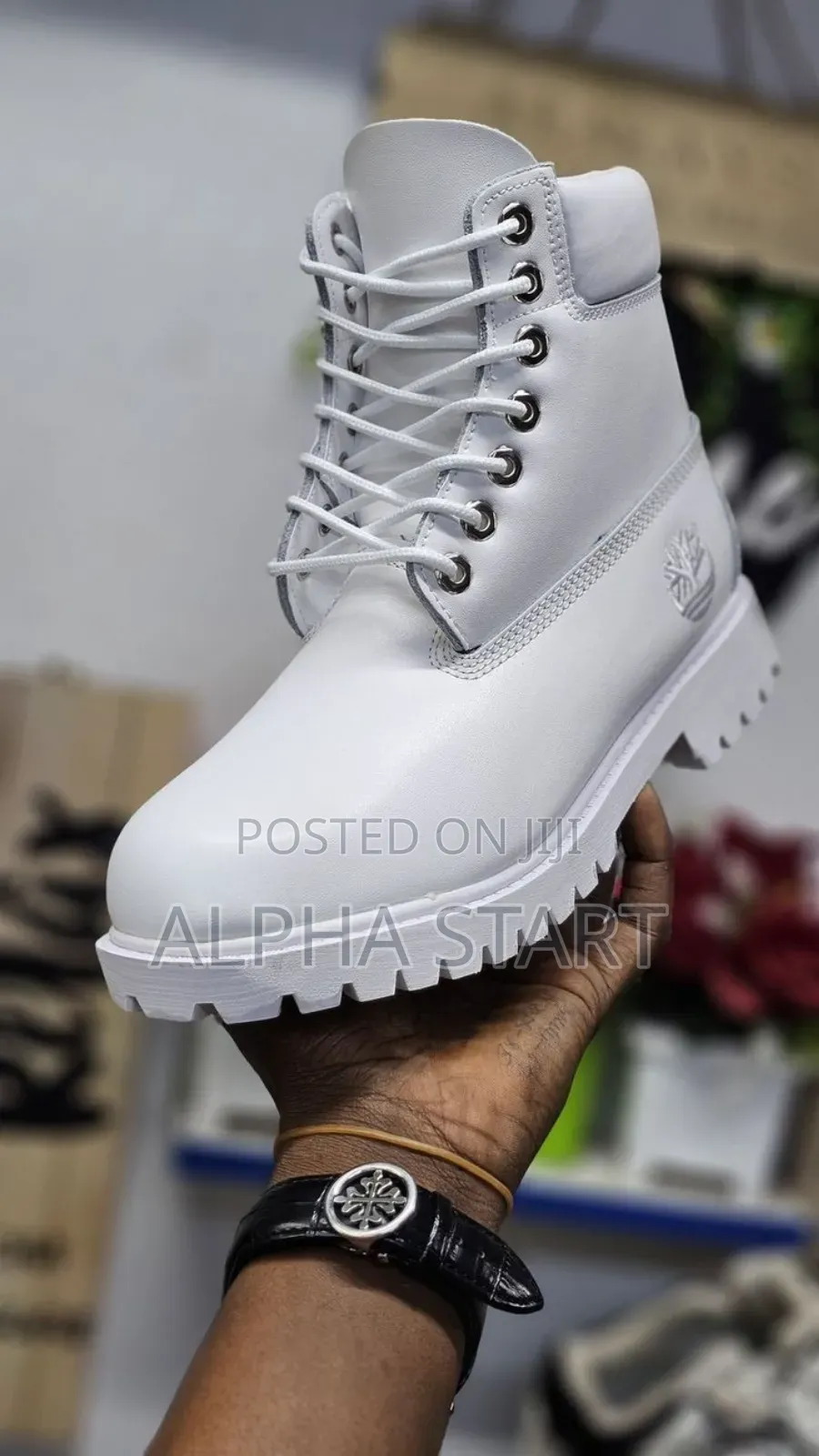 Timberland High White Color Shoes for You