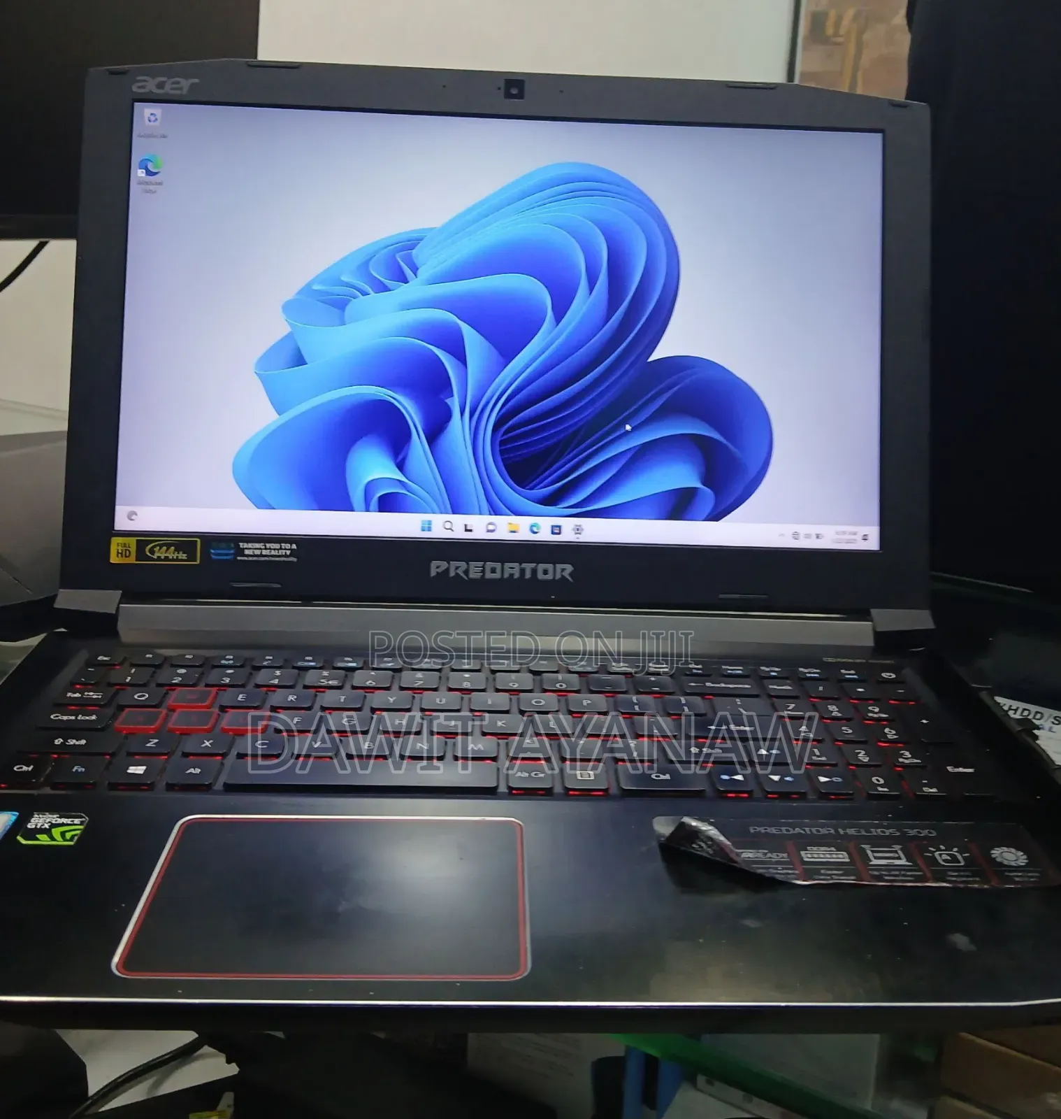New Laptop Acer Predator Helios 300 16GB Intel Core I5 SSD 256GB