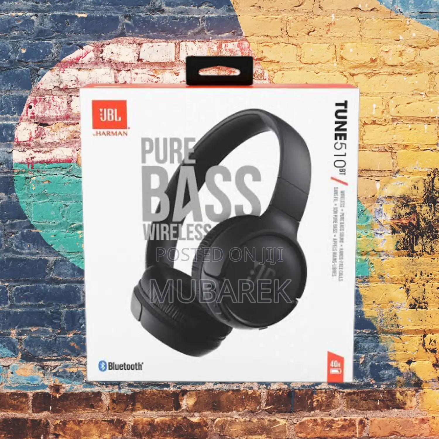 JBL Tune 510bt Gentle Comfortable Ear Cushions Included