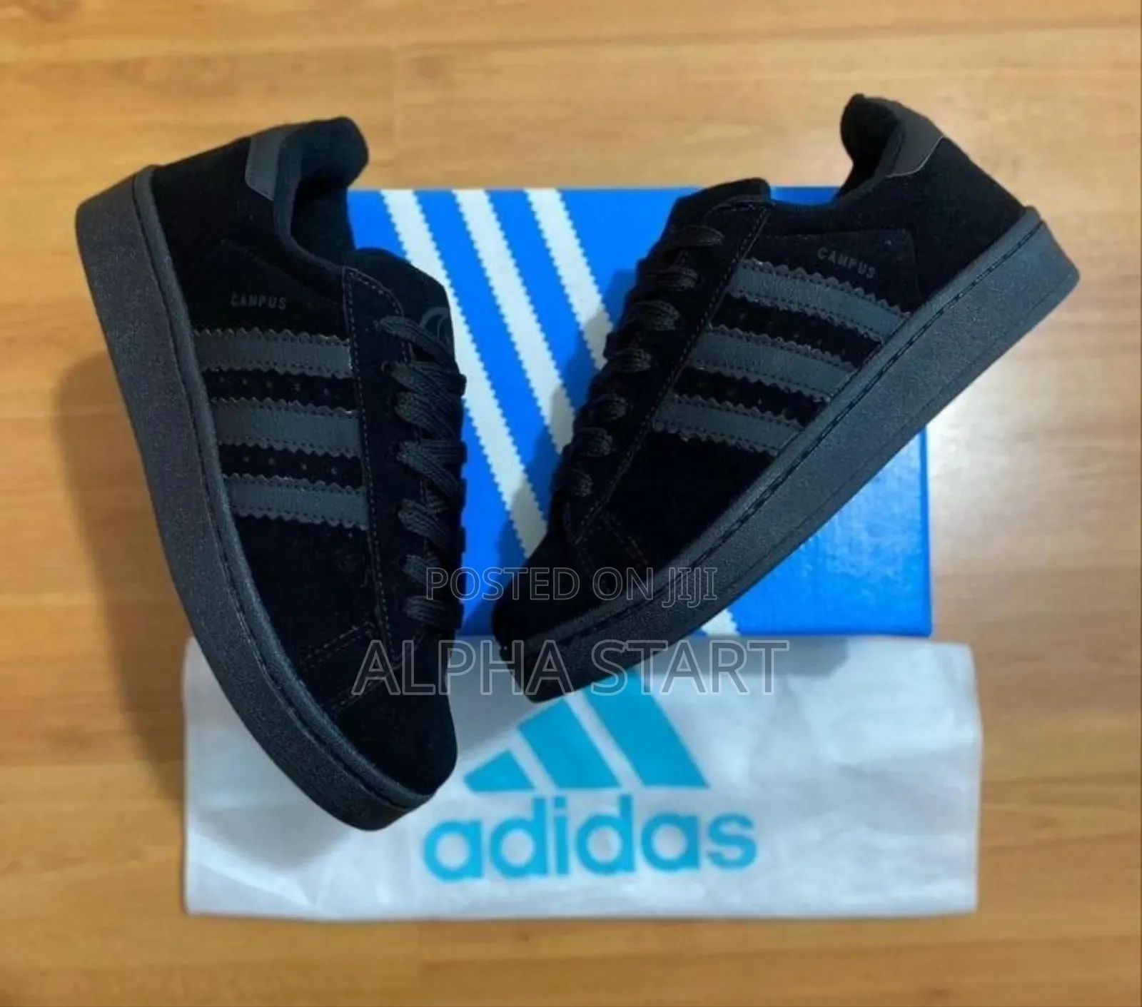 Adidas Full Black Higher Quality Shoes for You
