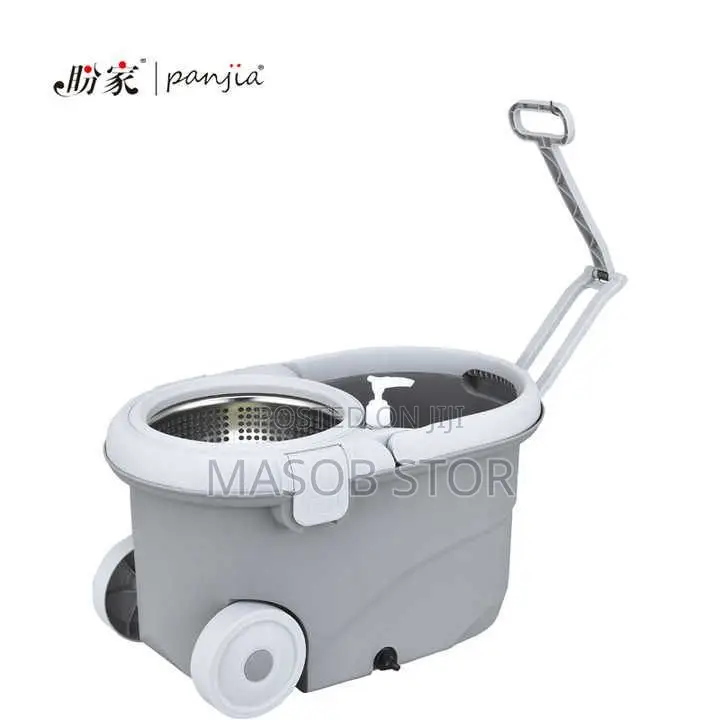 Spin Mop 360° Microfiber Mop / ከጠንካራ የተሰራ ባሊዉ የራሱ መጭመቂያ ያለው