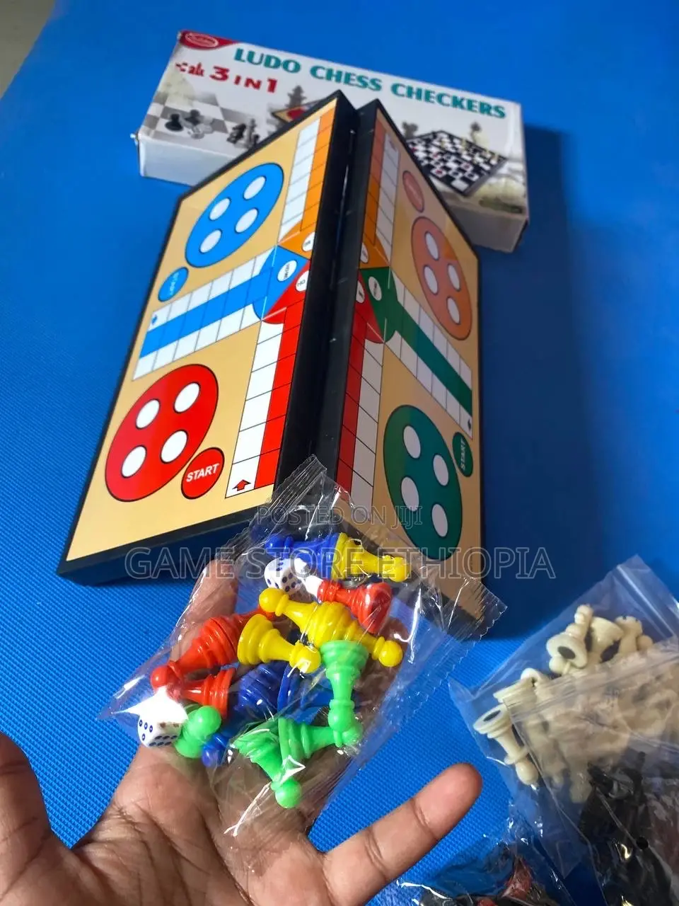 3 ጨዋታ በ1! ሉዶ ፡ ቼስ ፡ ዳማ ይጫወቱ! Ludo 3in1 Game Sets