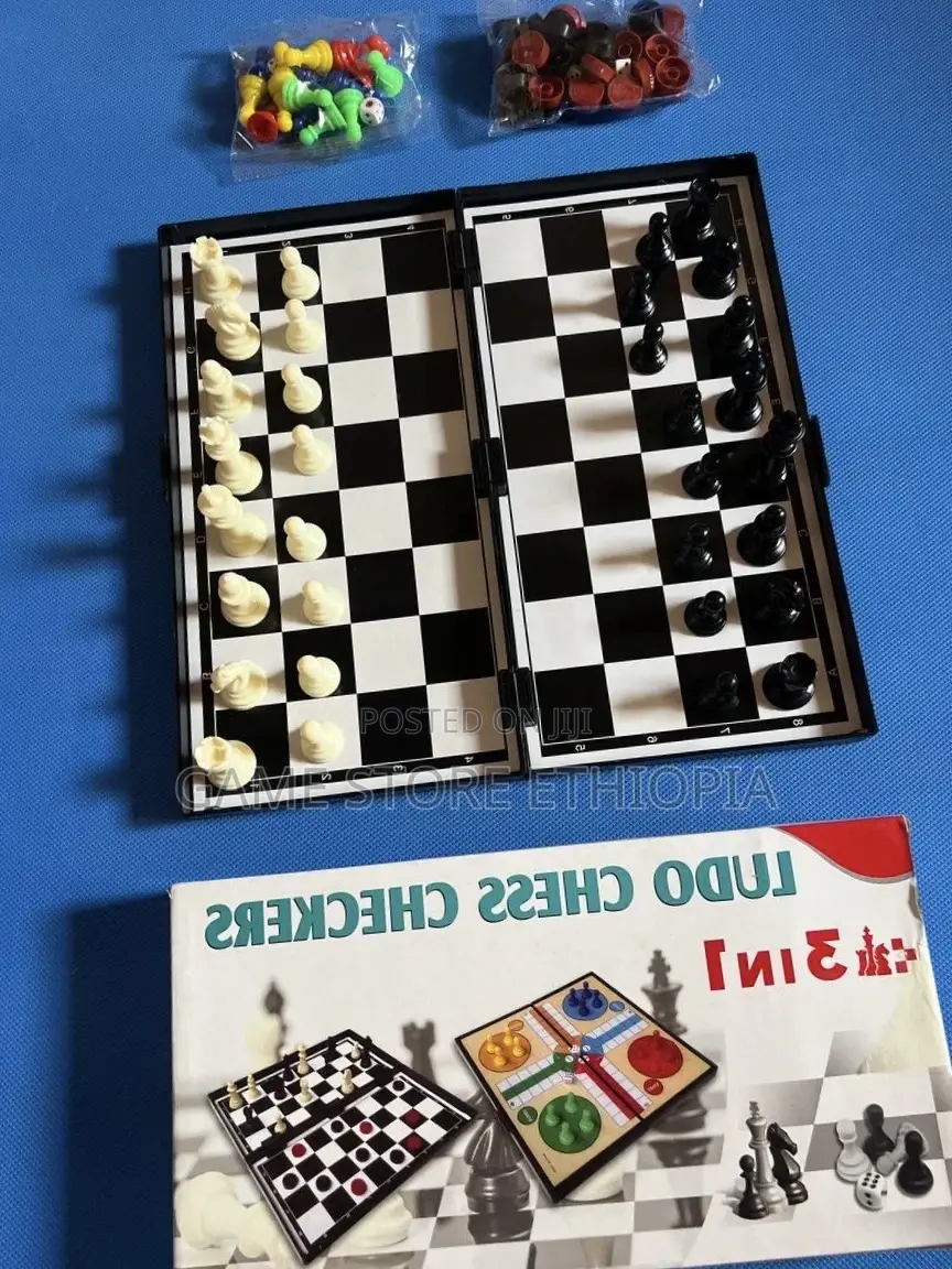 3 ጨዋታ በ1! ሉዶ ፡ ቼስ ፡ ዳማ ይጫወቱ! Ludo 3in1 Game Sets