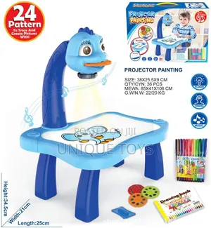 Electronic Kids Drawing Projector Table,
With Light Music