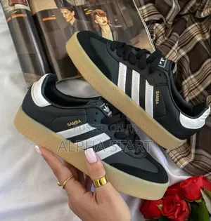 Adidas Samba XLG Black X White" #Platform Shoes for Woman's