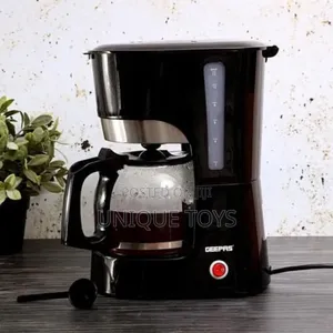 Geepas Coffee Machine, 1.5L, 1000W, Original % 