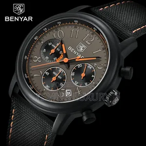 BENYYAR Men's Stainless Steel Band Waterproof WATCH