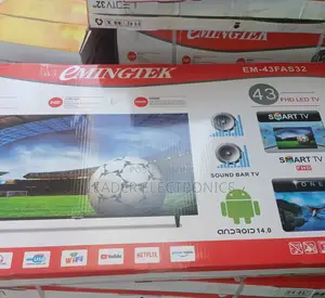 Emingtek Tv 43 Inch Smart Android Frameless