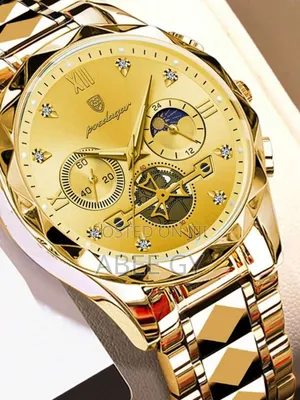 Poedagar Quartz Watches Waterproof Moon Phase Chronograph