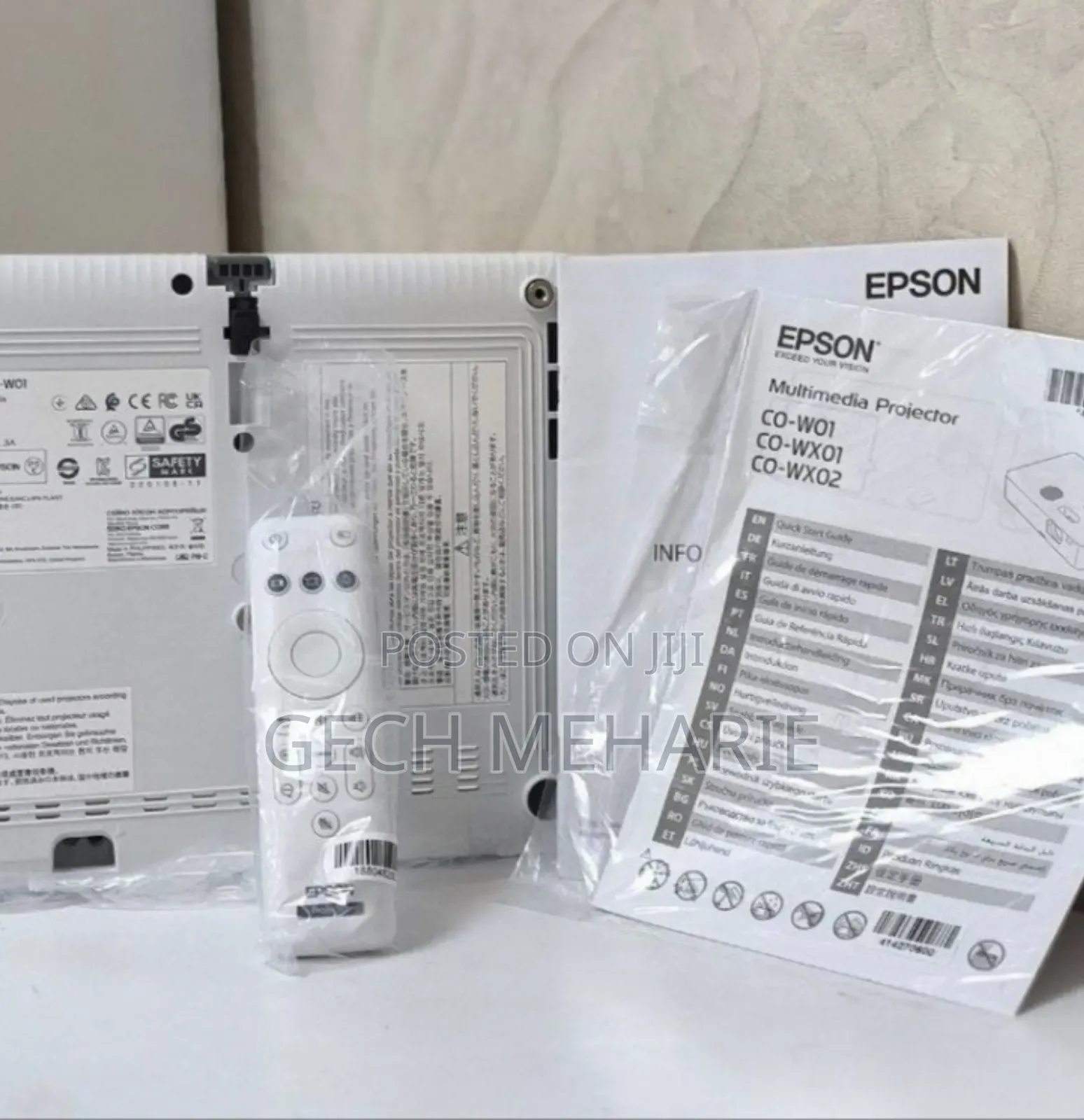 Brand New Epson Projector CO-W01 With Manu