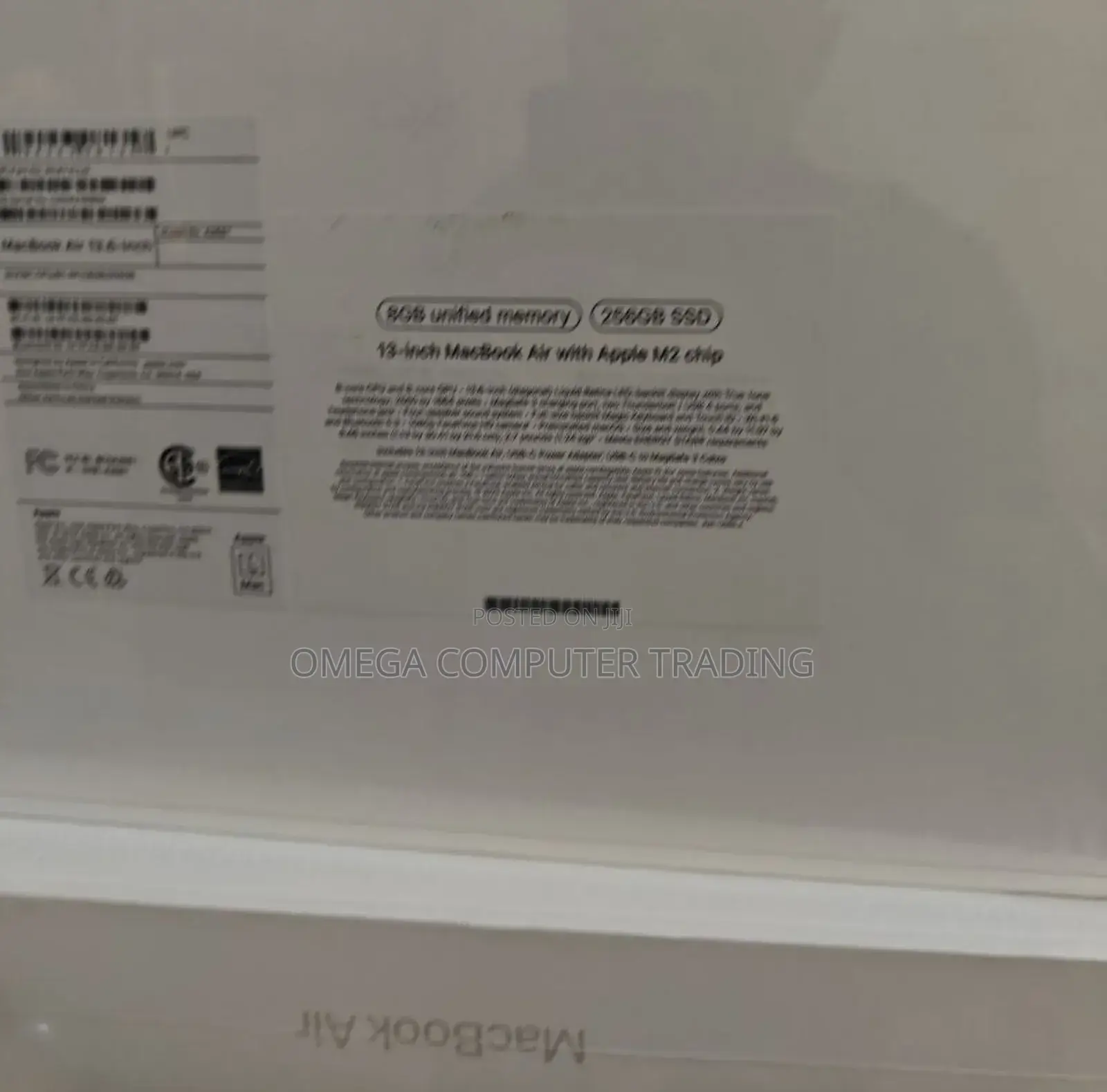 New Laptop Apple MacBook Air 2024 M3 8GB Apple M3 SSD 256GB