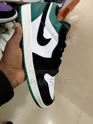Jordan 1 Green/White/ Black High Quality Shoes for You