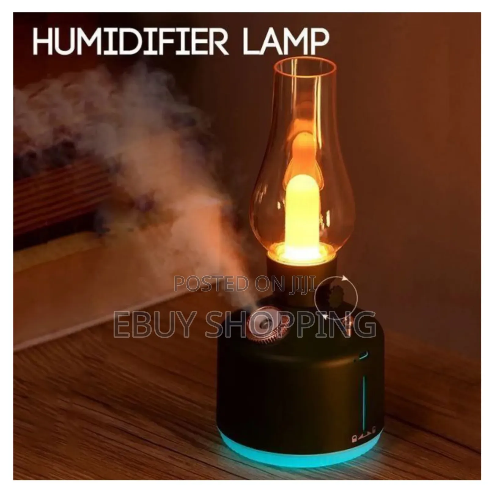 1200mah Rechargeable Vintage Humidifier – 6-Hour Spray + Auto Shutoff
