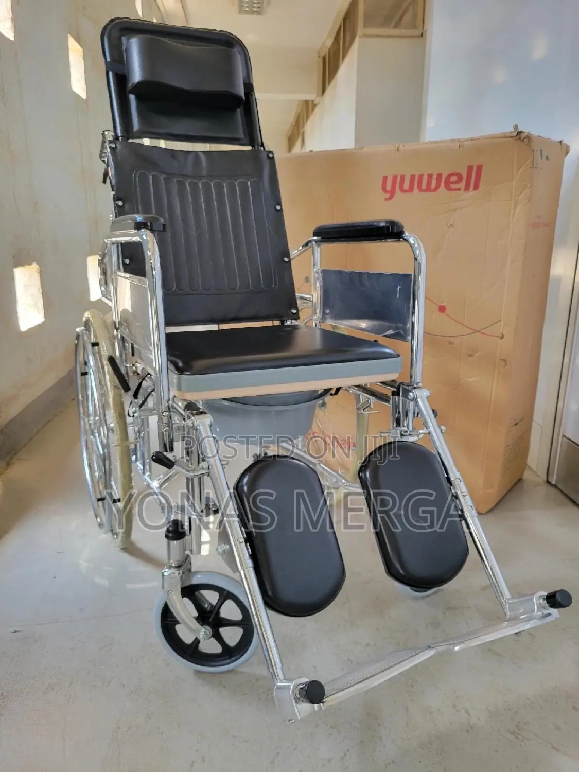 Popo Wheelchair□车ዊልቼር{}Selfpropelled Can Lie Flat Wheelchair