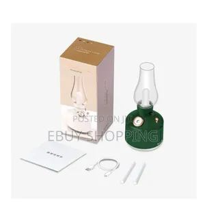 1.5w Vintage Lamp Humidifier – 1%-100% Brightness 6h Auto Power Off