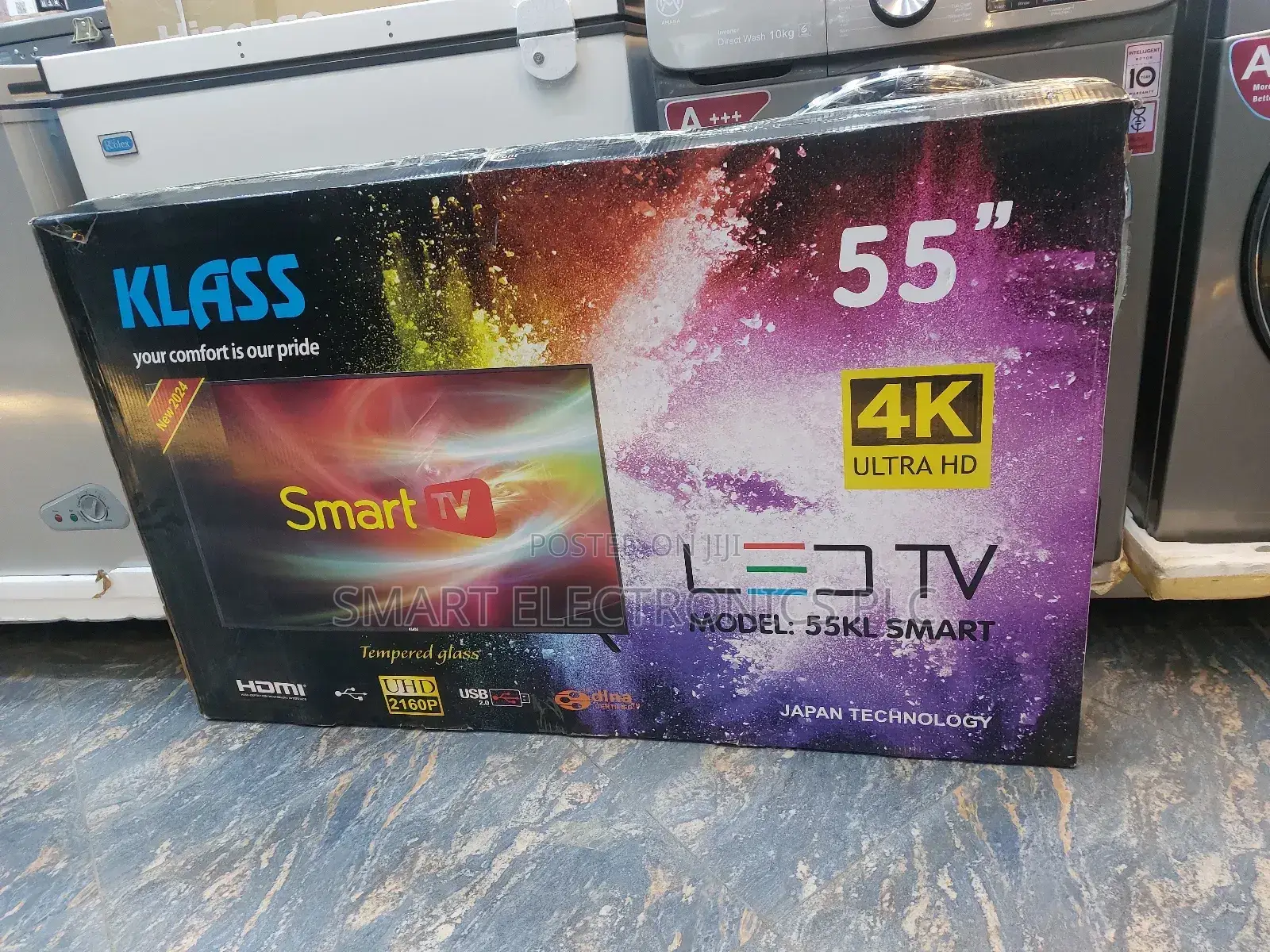 Klass 55 Inch Smart Uhd Tv.Double Glass TV