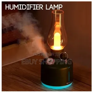 280ml Retro Humidifier With Colorful Atmosphere Light Auto Shut-Off