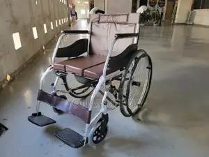 Foldable Attendant-Wheelchair1₩For Ease of Fting Storageዊልቼር