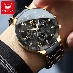 OLIVES Ceramic Chain Chronograph Active Watch