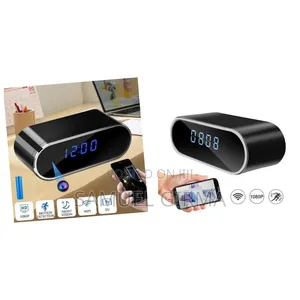 HD WIFI Clock Camera Is a 1080P WIFI Alarm Clock Camera