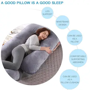 Super Quality Pregnancy Pillow With Soft Velvet Cover - G