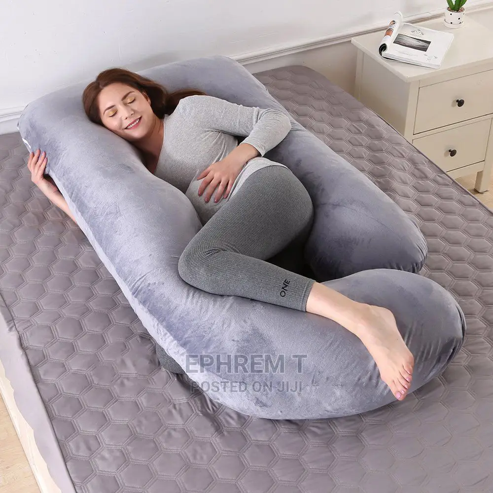 Super Quality Pregnancy Pillow With Soft Velvet Cover - G