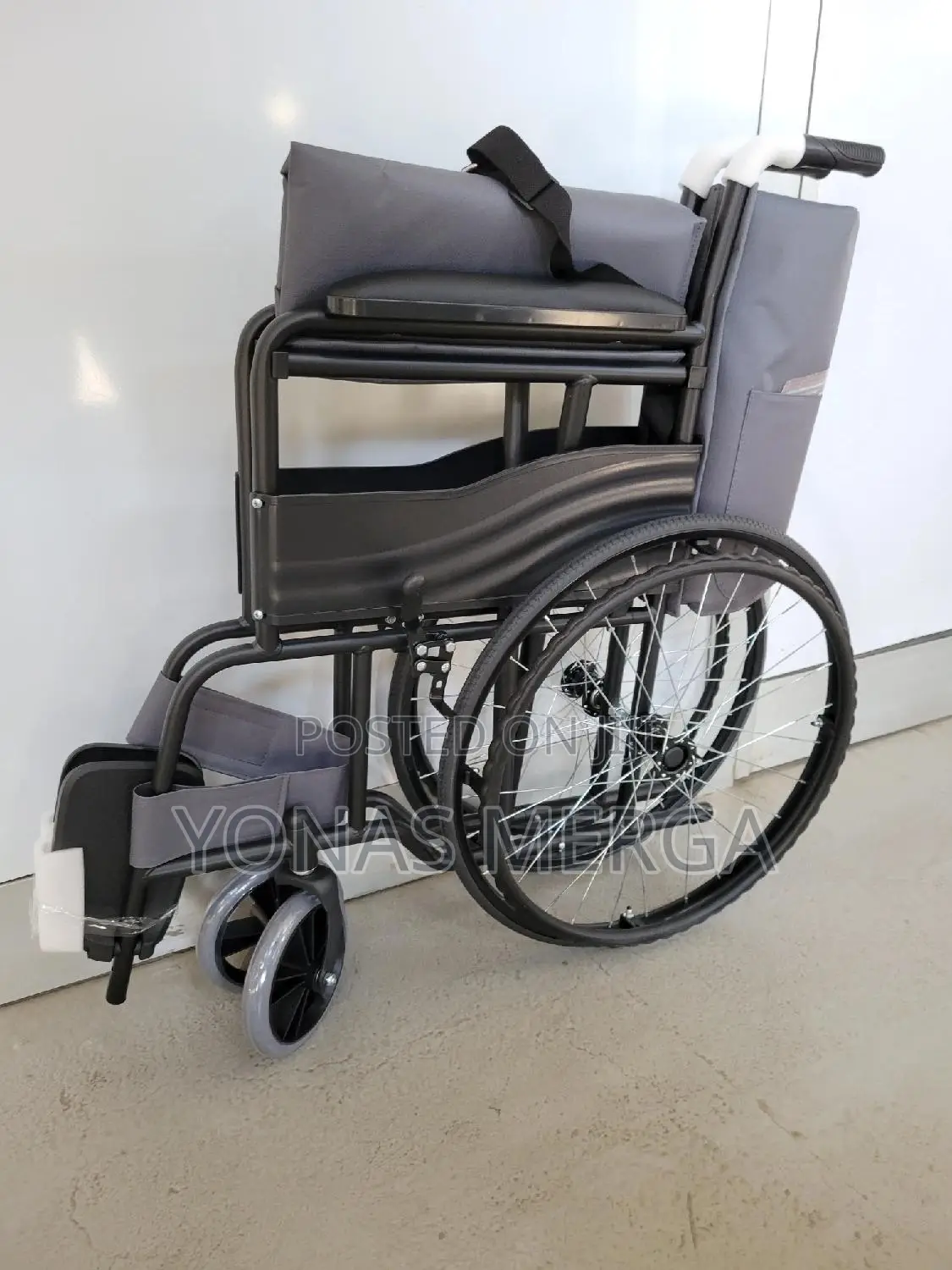 FOLDS EASILY FOR TRANSPORT:Wheelchair
