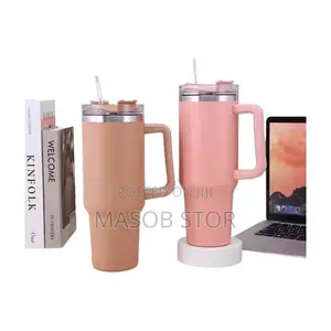 Double Layer Isolated Tumblers With Straw (Travel Cup)