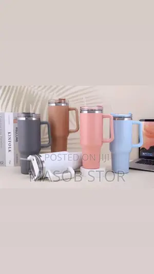 Double Layer Isolated Tumblers With Straw (Travel Cup)
