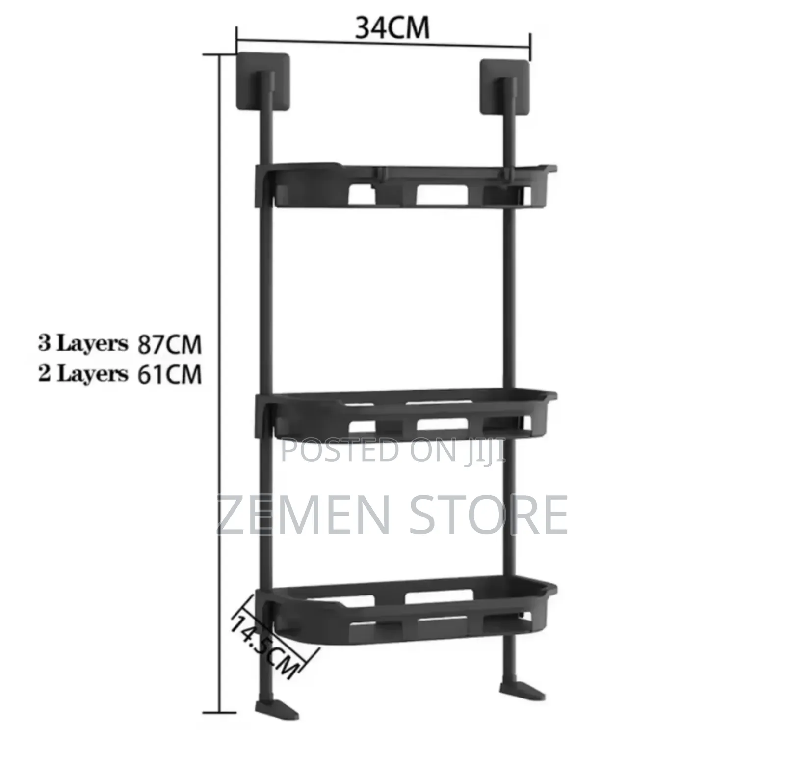 3-tier Over-toilet Storage Rack – Space-saving Waterproof