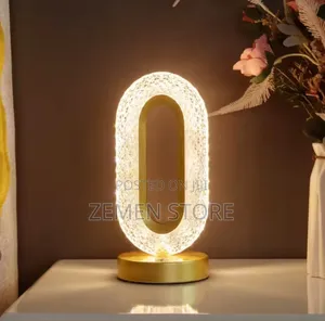 Crystal Table Lamp – Elegant, Rechargeable Color-Changing
