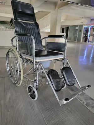 Toilet Wheelchair፬千ዊልቼርwith Elevating Legrests፵|Wheelchair