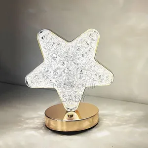 Star Moon Led Crystal Table Lamp