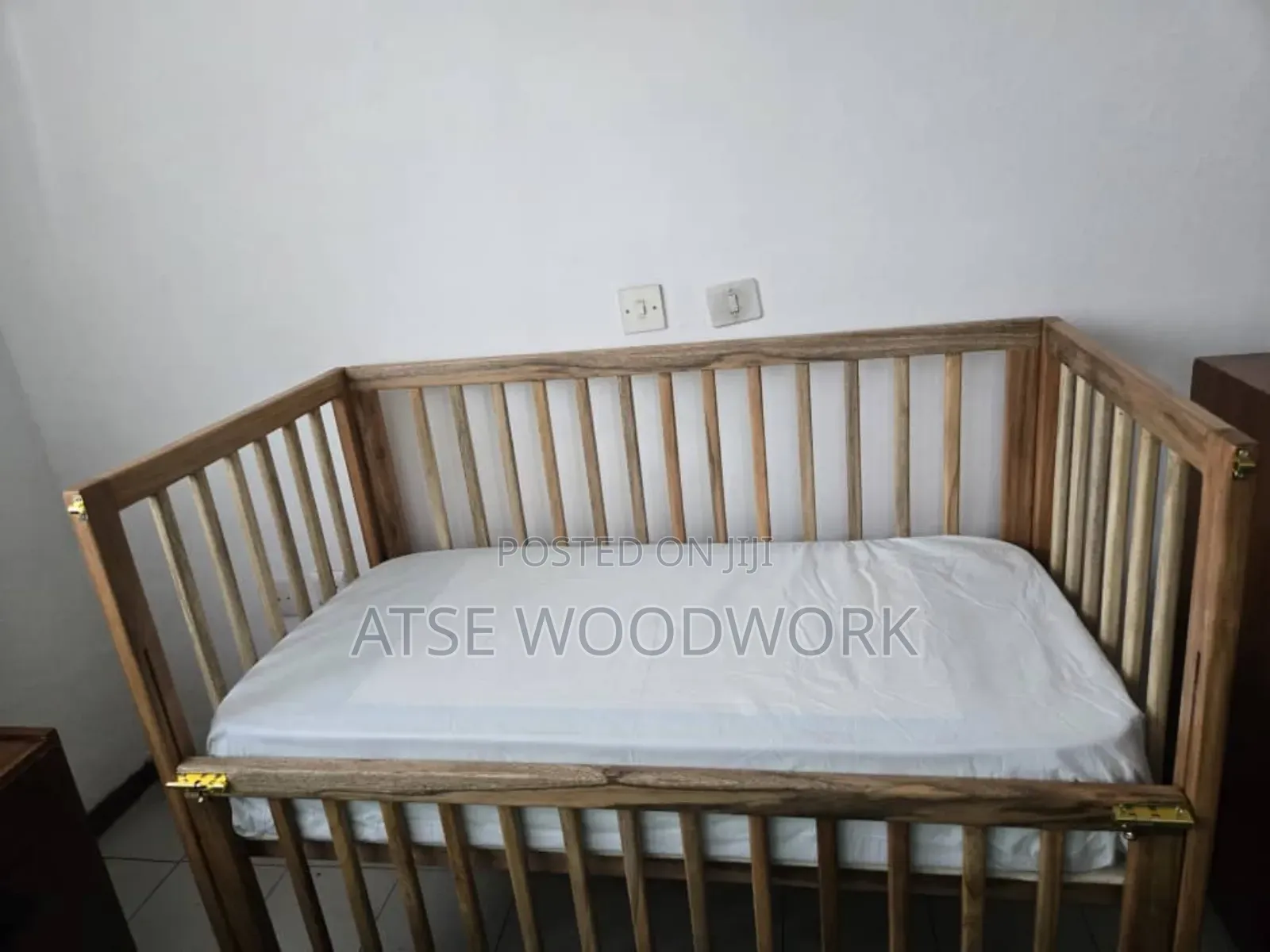 BABY CRIB. Length 125cm, Width 65cm, Height 100cm