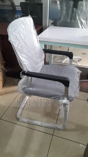 Guest Chair /Sledge White Mesh Chair/