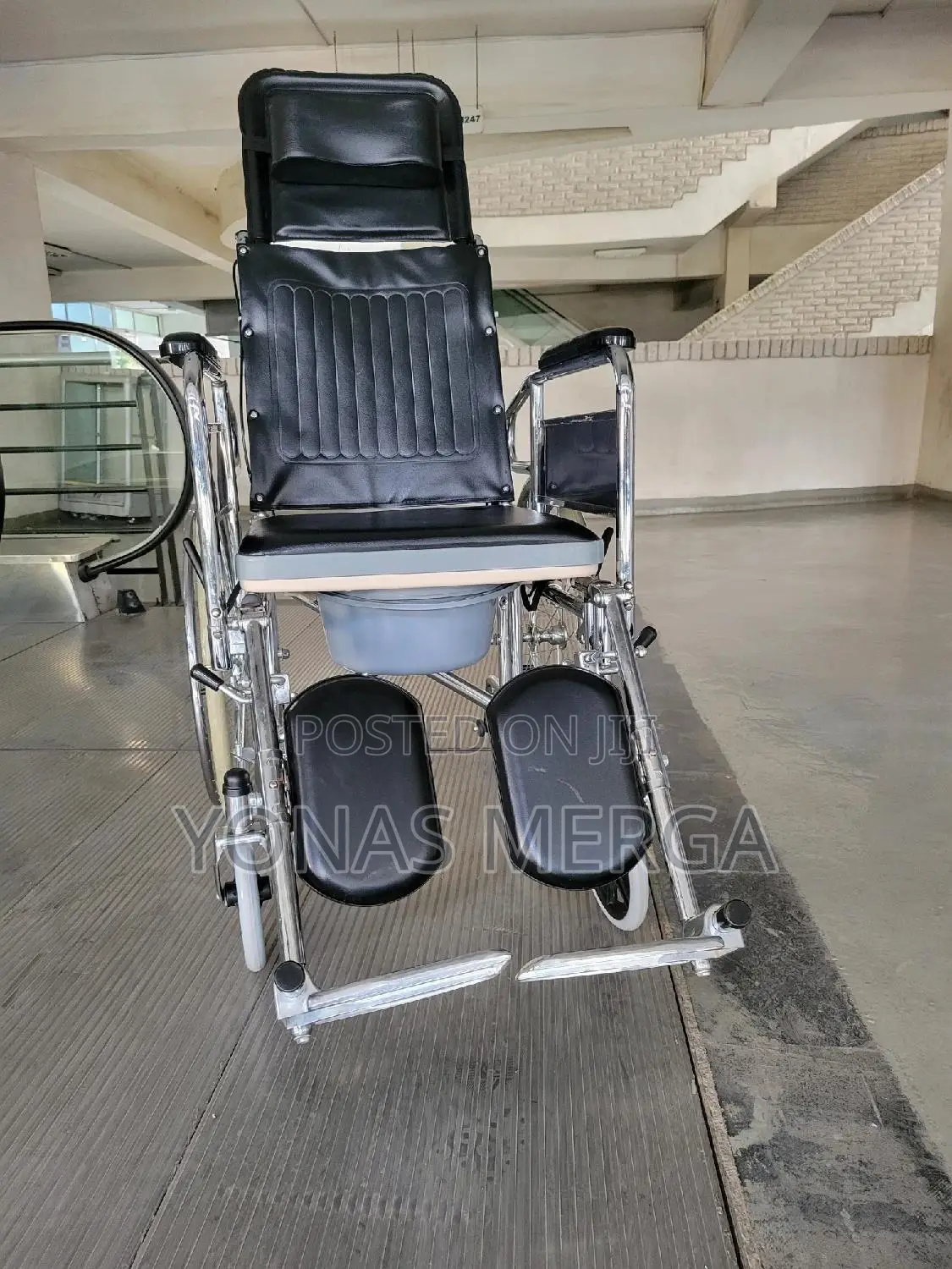 Toilet Wheelchair₴0ዊልቼር¦፱commode Use | Swing-Away Footrest