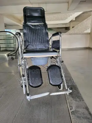 Toilet Wheelchair₴0ዊልቼር¦፱commode Use | Swing-Away Footrest