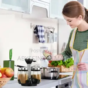 Space Saving 7pcs Rotating Spice Rack የጥራጥሬ ማስቀመጫ