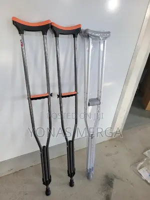 Walking Crutches - ፪accessories Fits Heights-Crutches፸宙ክራንች