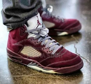 Air #Jordan 5 Retro #Og #Burgundy Shoes for Men's