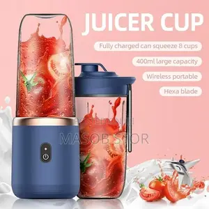 This Portable Juicer With Extra Cup በቻርጅ የሚሰራ የጁስ መፍጫ