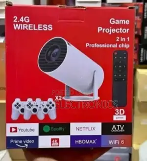 Mini Smart Game Projector + 2 Wireless Controllers