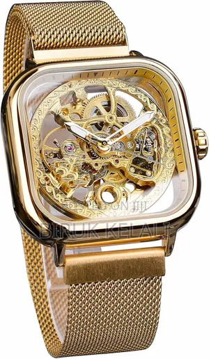 Luxury Automatic Mechanical Watch With Hollowed Dial