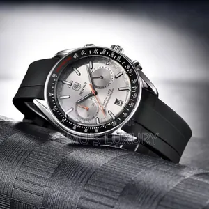 BENYAR Men's Quartz Silicon Strap Chronograph Watch