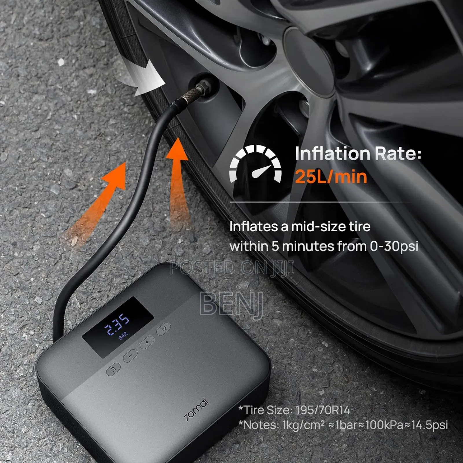 70mai TP03 Fast Inflating Air Compressor