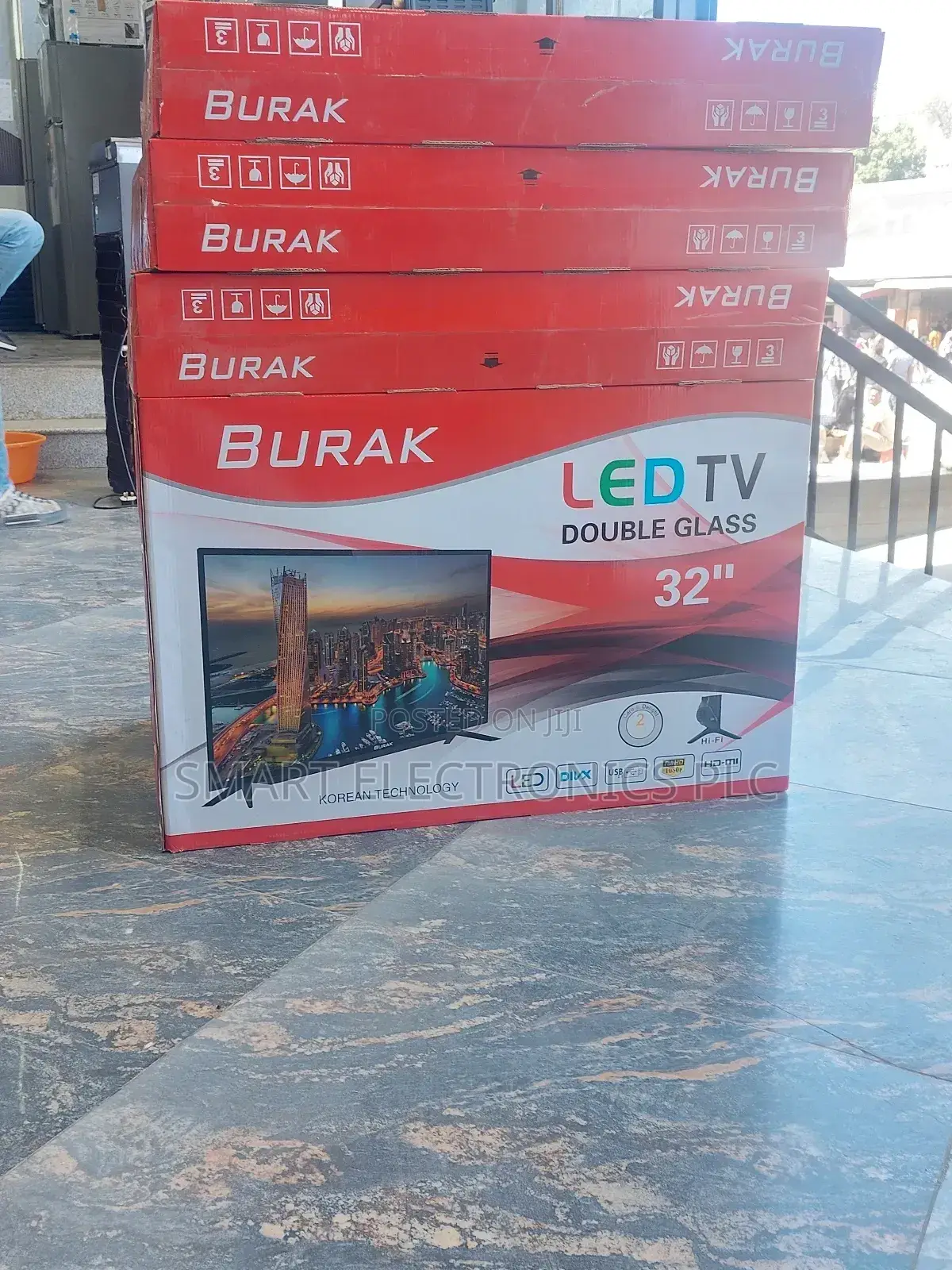 Burak 32 Inch Double Glass